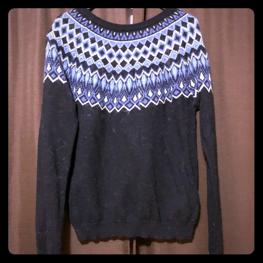 Sweater fuzzy and warm